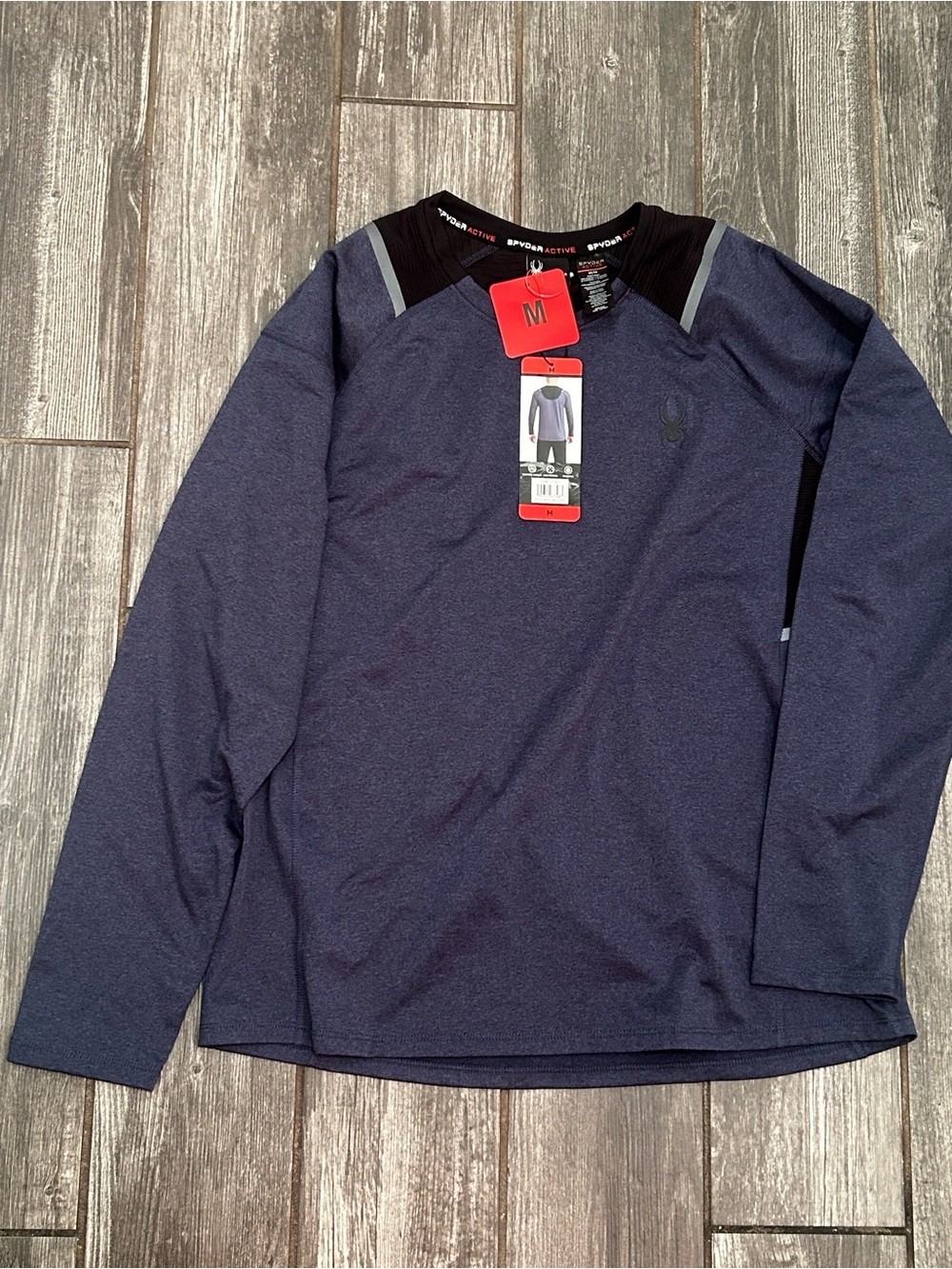 Spyder Men’s Navy Heather Lightweight Performance Shirt Jacket